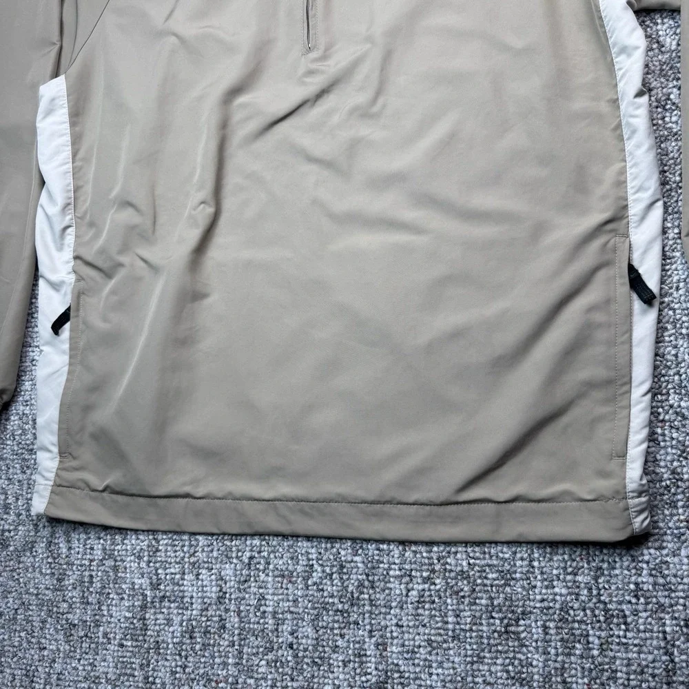 Nike Golf Pullover Mens XL Windbreaker 1/4 Zip Long Sleeve Beige 263522-235